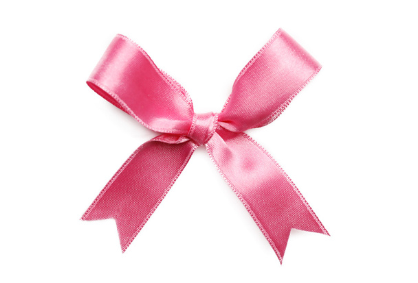 Pink ribbon bow  - Photo, Image