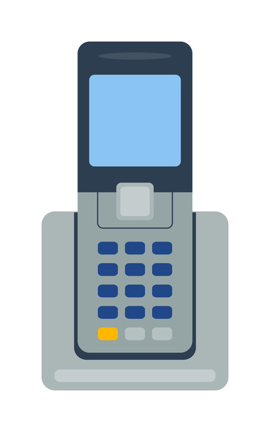 Mobile phone office vector illustration. - Vector, Image