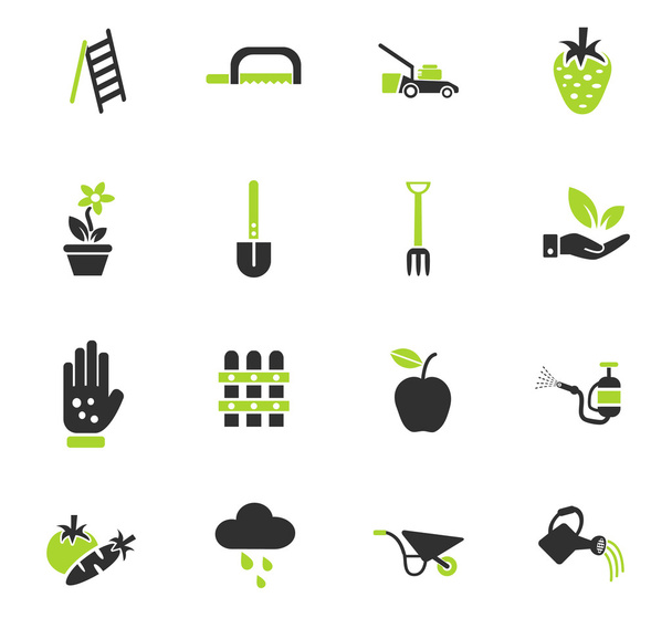Set di icone di giardinaggio
 - Vettoriali, immagini