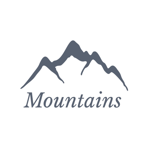 Логотип гор, векторная иллюстрация - Вектор,изображение