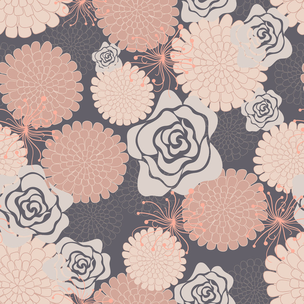 Seamless pattern with flowers - ベクター画像