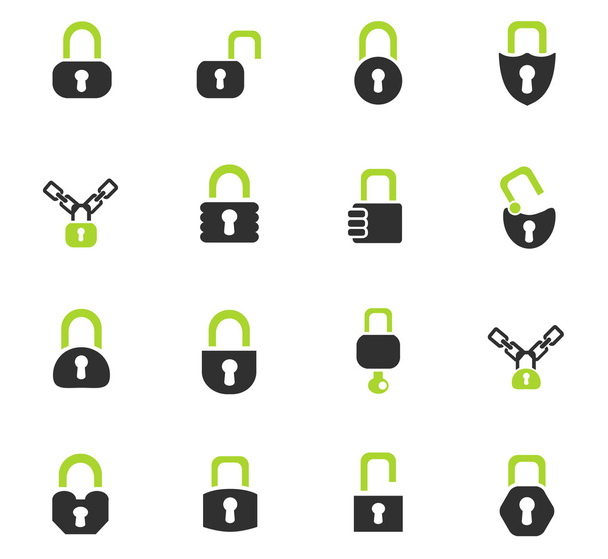 lock icons set - Vector, Image