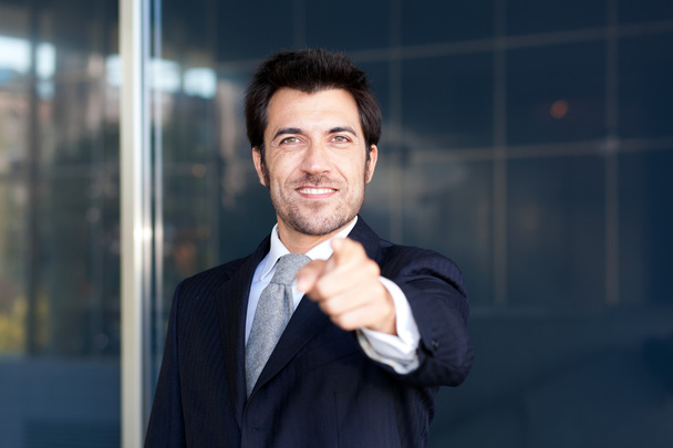 businessman pointing his finger at you - Foto, Imagem