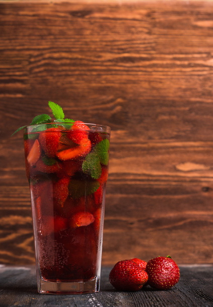 Strawberry mojito cocktail - Photo, image