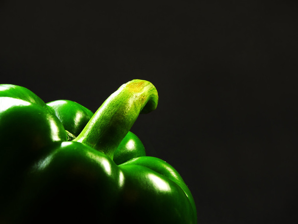 peppers on a black background - Fotoğraf, Görsel