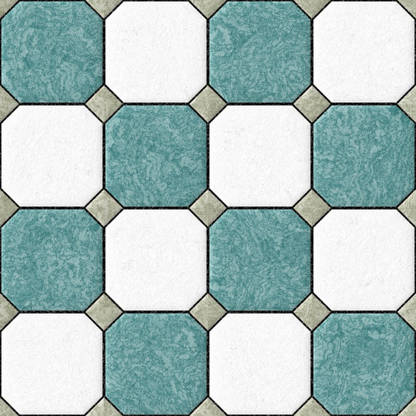 sininen valkoinen harmaa lattialaatat saumojen kuvio rakenne tausta
 - Valokuva, kuva