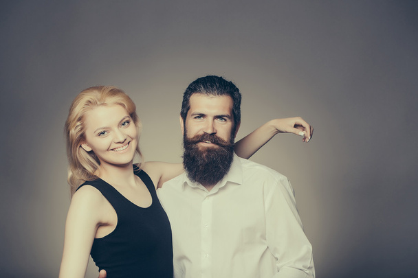 young couple in studio - Photo, Image