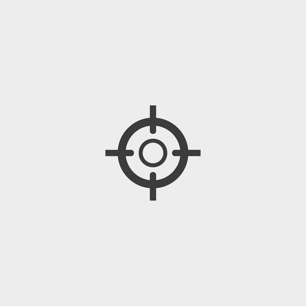 Sight icon in a flat design in black color. Vector illustration eps10 - Vector, Image