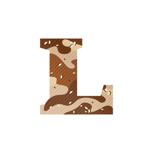Letter L logo aavikon naamiointi
. - Vektori, kuva