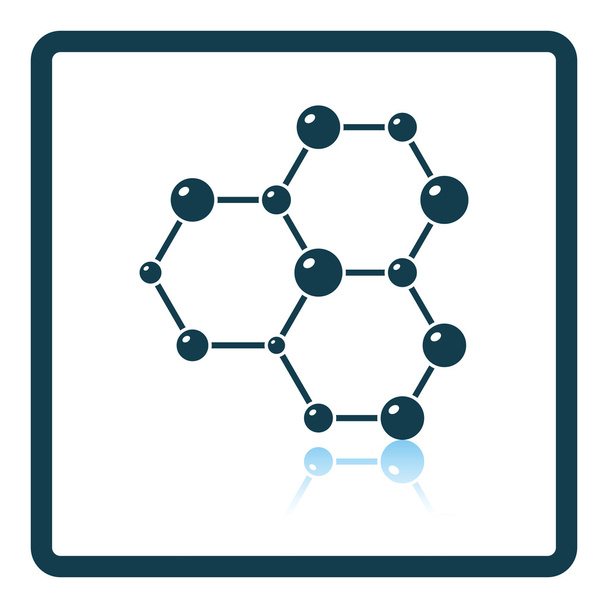 Εικονίδιο σύνδεσης hexa χημεία των ατόμων - Διάνυσμα, εικόνα