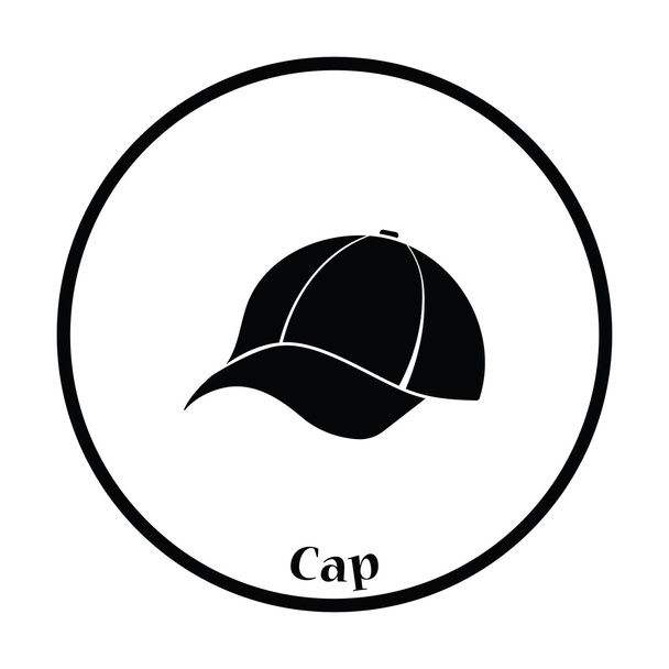 baseball čepice ikona - Vektor, obrázek