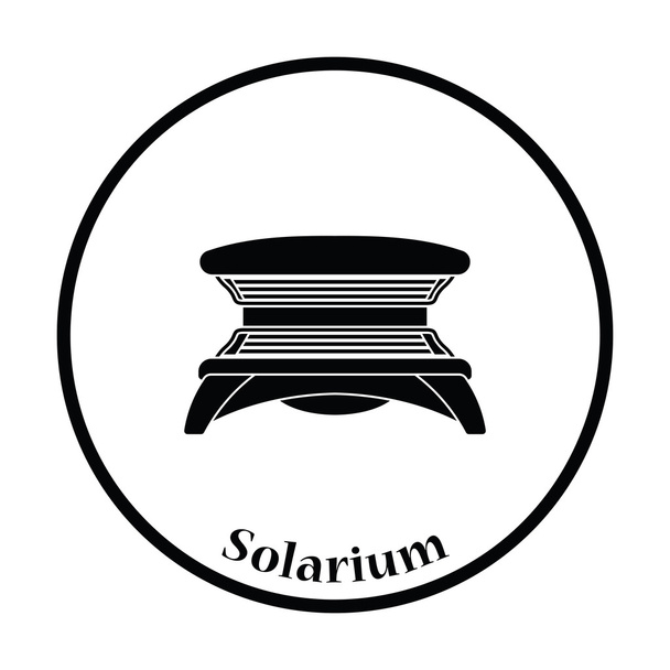 Pictogram Solarium illustratie. - Vector, afbeelding