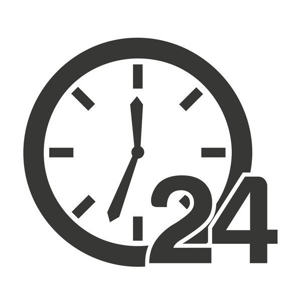 orologio a tempo icona 24 ore
 - Vettoriali, immagini