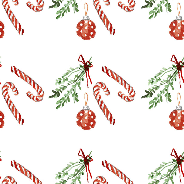 Holly jolly Merry Christmas Seamless pattern - Photo, image