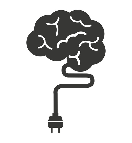brain storming mind icon - Vector, Image