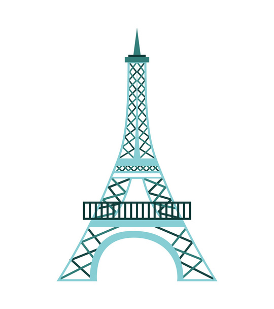 tower eiffel france icon - Vector, Image