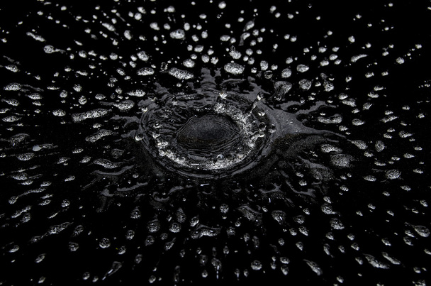 Transparent water drops - Foto, afbeelding