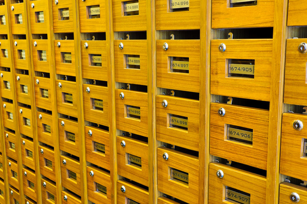 Wooden mailboxs - Photo, image
