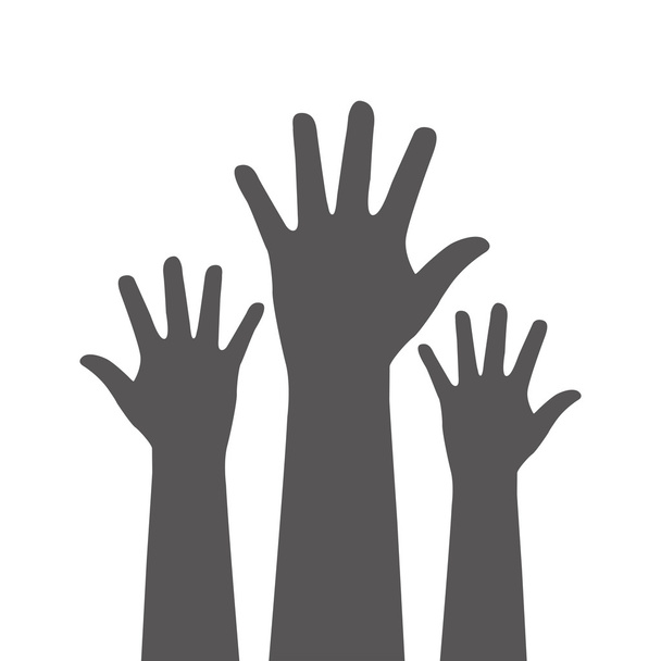 Hands up icon design - Vektor, Bild