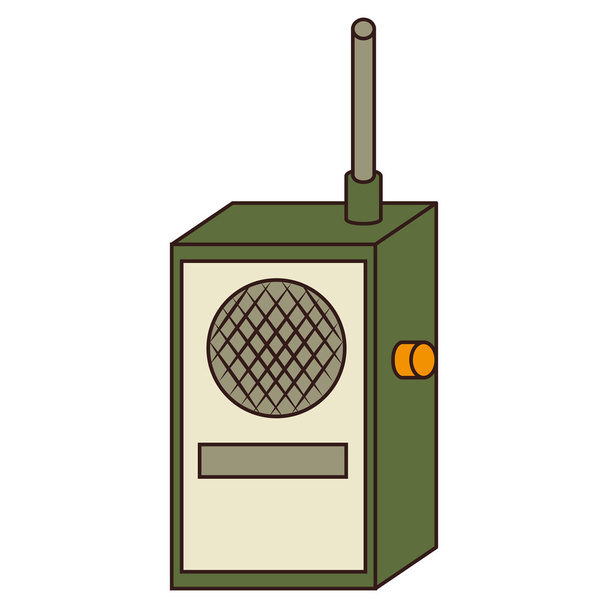 ラジオ送信機デバイス アイコン ベクトル イラスト デザイン - ベクター画像