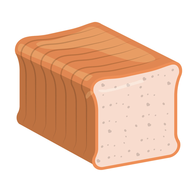 brood brood geïsoleerd pictogram ontwerp - Vector, afbeelding