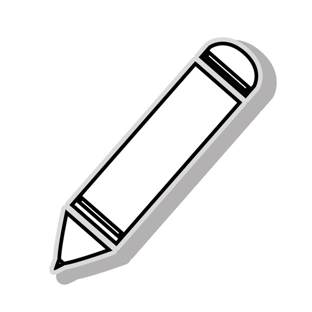Олівець драві значок Векторні ілюстрації графічний дизайн
 - Вектор, зображення