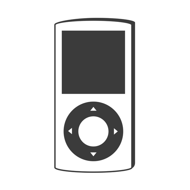 MP4 music player icon, vector illustration icon, - Διάνυσμα, εικόνα