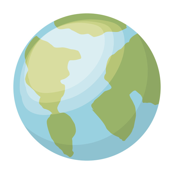 planet earth isolated icon design - Vector, Image