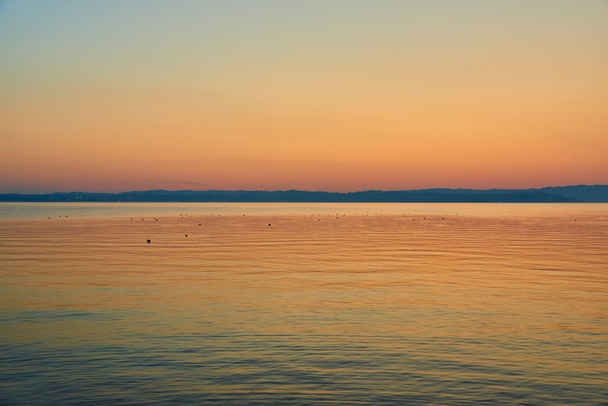 Zachód słońca w regionie Jezioro Garda - Zdjęcie, obraz