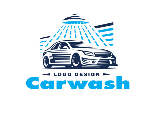 Logo Lavaggio auto su sfondo chiaro
. - Vettoriali, immagini