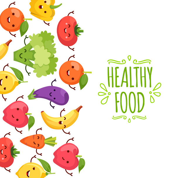 Healty food cartoon representing - Vector, imagen