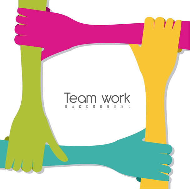 Teamwerk - Vector, afbeelding
