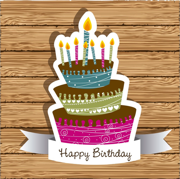birthday card - Vector, Image
