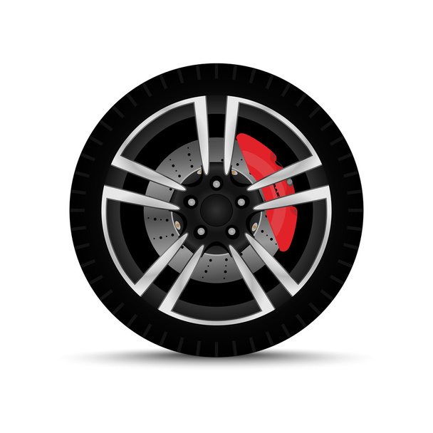 car wheel. set - Vector, Image