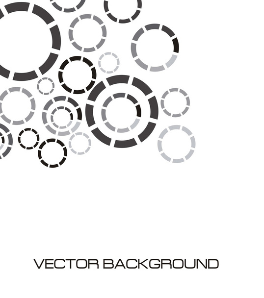 illustration of discontinuous circles - Vector, Image