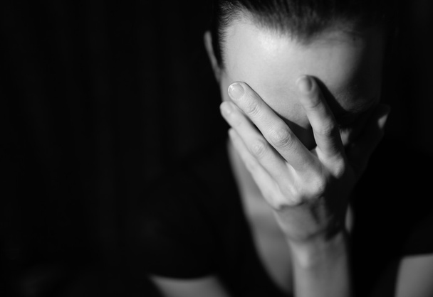 Sad young woman - Fotó, kép