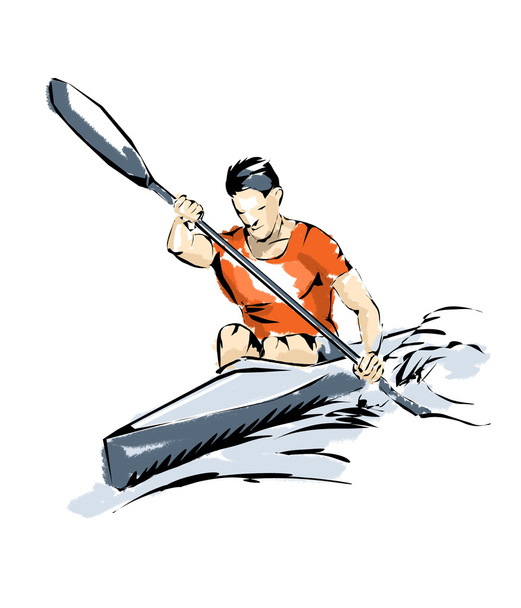 Каное ілюстрація, спортсмен, який практикує байдарку
 - Фото, зображення