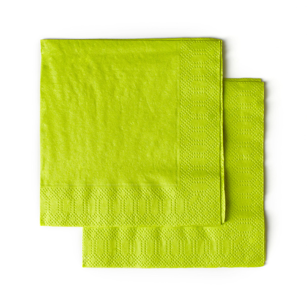 green paper napkins - Photo, Image