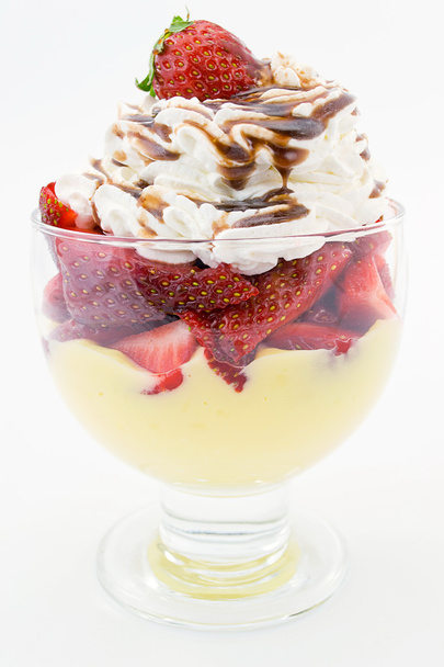 Strawberries and cream - Foto, Imagen