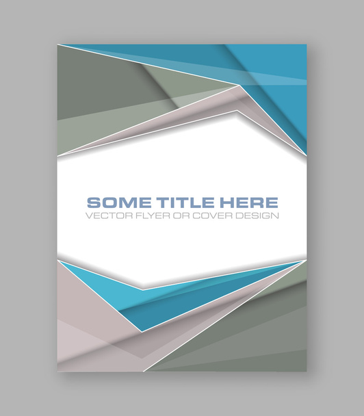 abstrakter Vektor polygonal bunte Flyer Design-Vorlage, Broschüre oder Corporate Banner. - Vektor, Bild