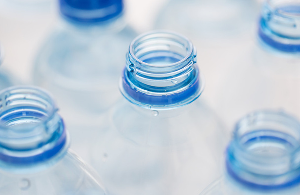 close up of empty used water bottles - Φωτογραφία, εικόνα