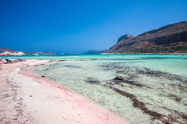Λιμνοθάλασσα του Μπάλου στο νησί της Κρήτης, Ελλάδα.  - Φωτογραφία, εικόνα