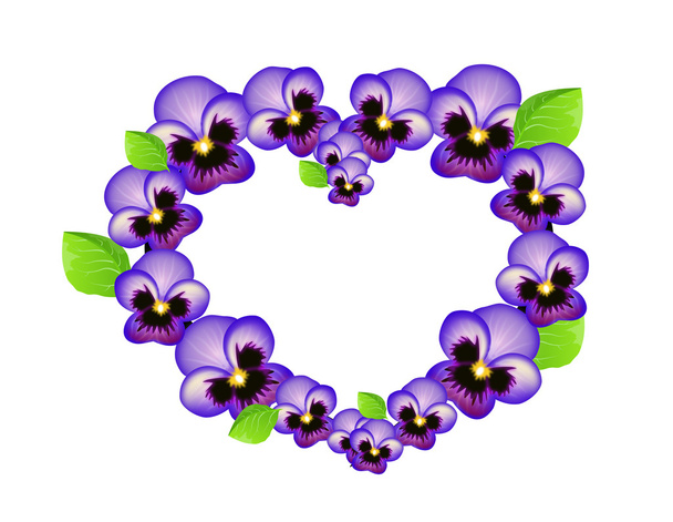 Фиолетовое сердце изолировано
 - Фото, изображение