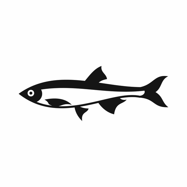 Ρέγγα ψάρια εικονίδιο, απλό στυλ - Διάνυσμα, εικόνα