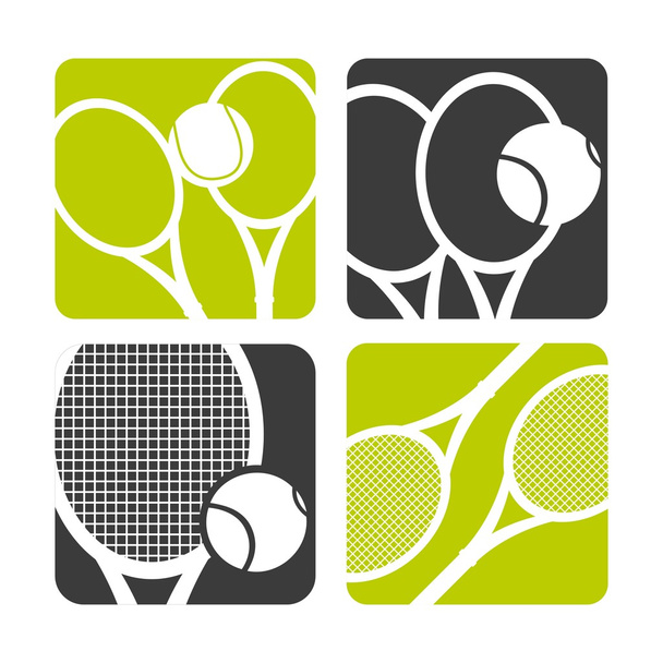 ícone de bola e raquete. Design de tênis. Gráfico vetorial
 - Vetor, Imagem