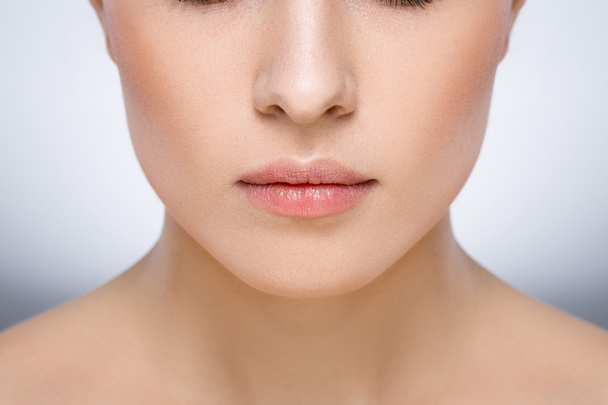 Close up portrait of lips - Photo, Image
