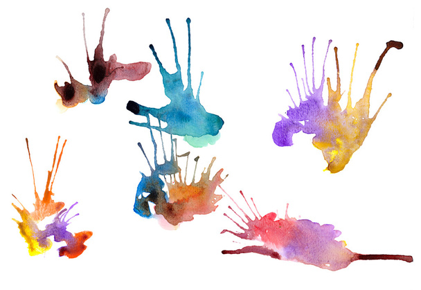 Akvarell blot csoportja - Fotó, kép