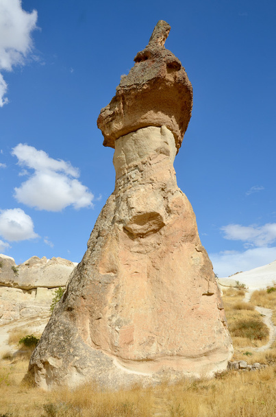Probably the best known feature of Cappadocia, Turkey found in its very heart, are the fairy chimneys of Goreme and its surrounding villages - Fotó, kép