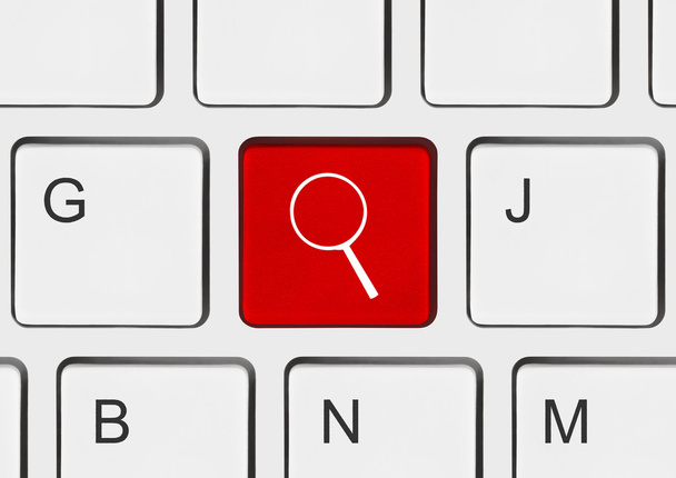 Computer keyboard with search key - Фото, зображення