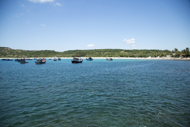 fishing boats in the Bay of South China sea - Photo, image